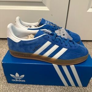 NWT! Blue Adidas Gazelle Sneakers